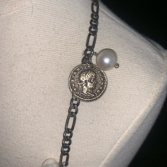 Vintage Roman Coin Costume Boho Necklace - Picture 4 of 5